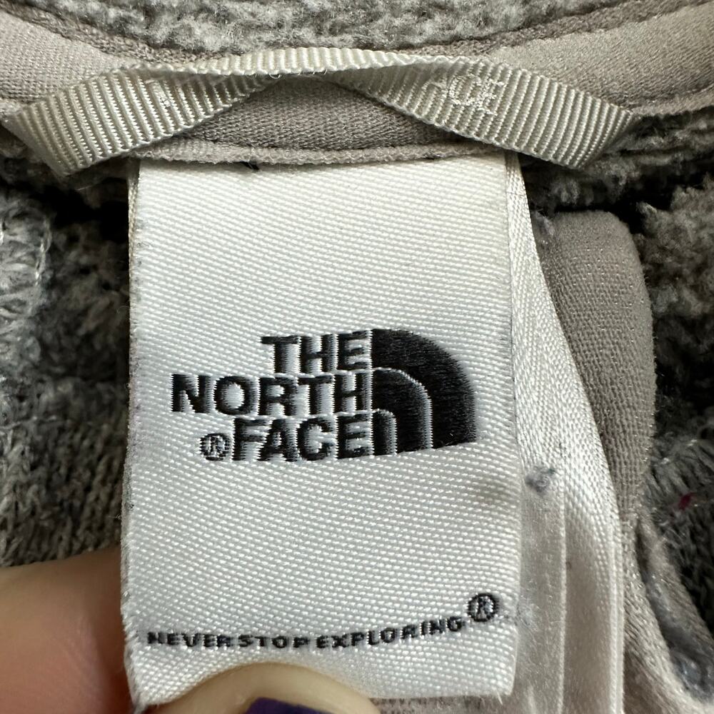 The North Face Women's Gray Full Zip Fleece Jacket Size Medium - Picture 5 of 8